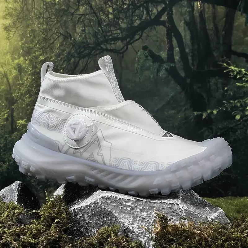 New Original Brand Comfortable Anti Slip Mountain Climbing Shoe Designer Quick Lacing Outdoor Hiking Shoe Mid-Top Trekking Sneak