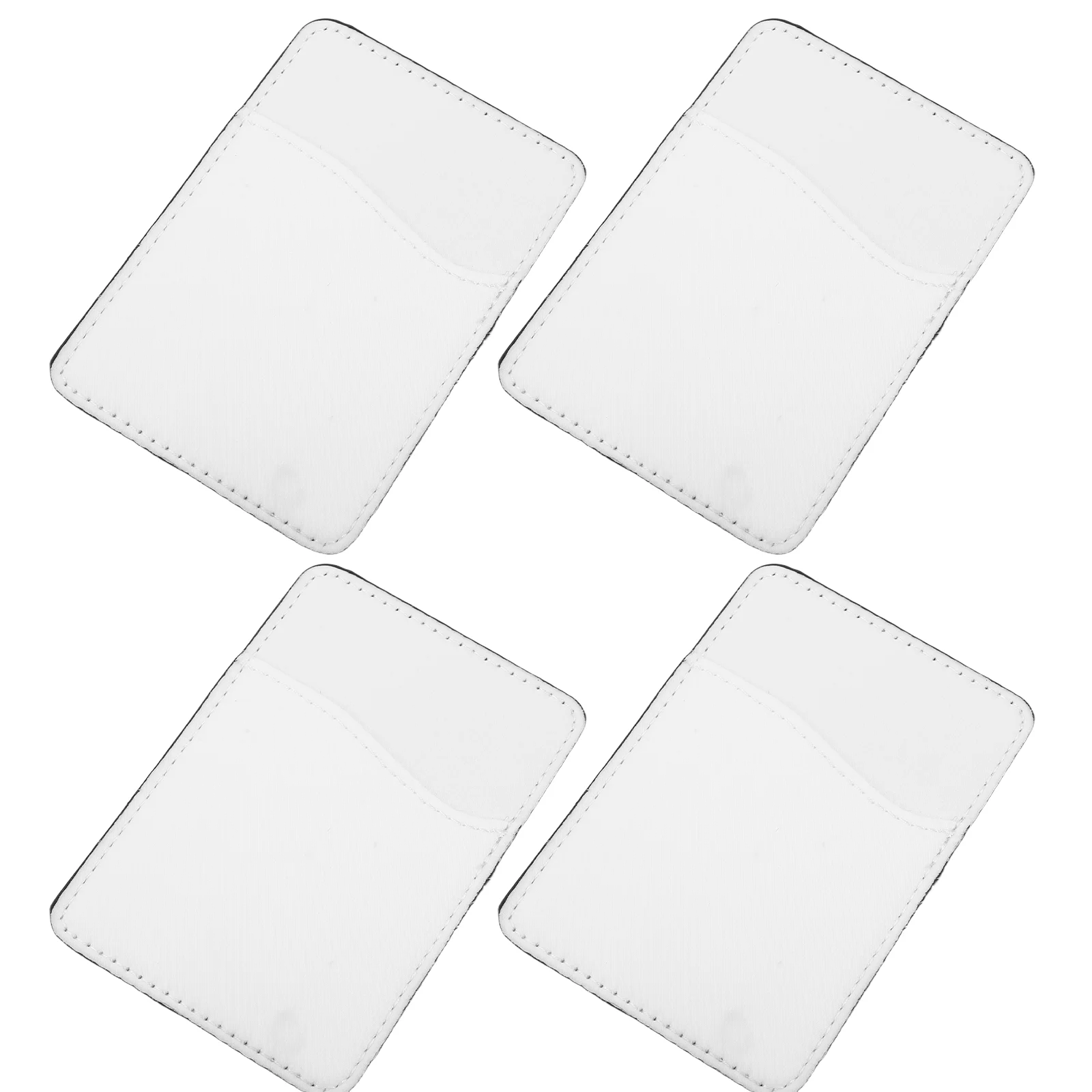 

4pcs Phone Wallet Card Holder For Back Of Phone Heat Transfer Sublimation Stick On Phone Cases Self Adhesive Phone Wallet Sleeve