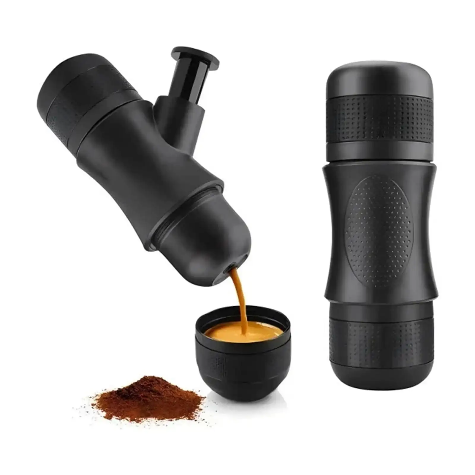 

Portable Mini Handheld Pressure Espresso Coffee Maker for Home Office Travel Camping Hiking Outdoors Lightweight for Daily Use