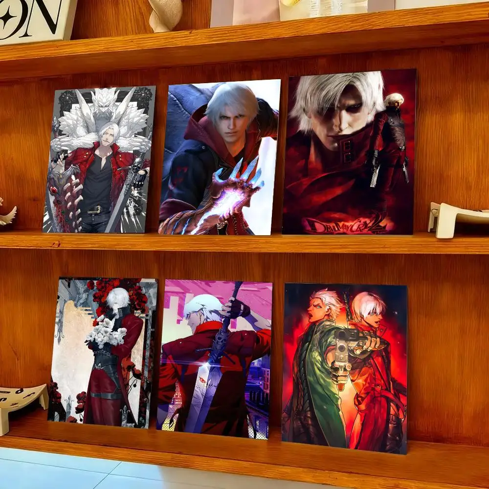 D-Devil May Cry-S Poster HD Art Sticky Wall Waterproof Home Bedroom Bar Aesthetic Decoration Perfect Room Decor