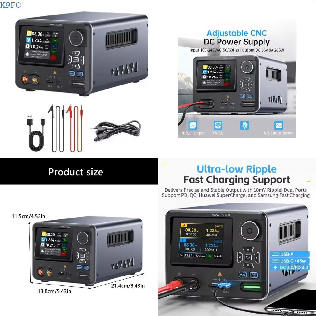 

K9FC High Capacity IPS3608 Lab Tool With Intelligent Control And Clear Parameter Readout Industrial Use Precise Output