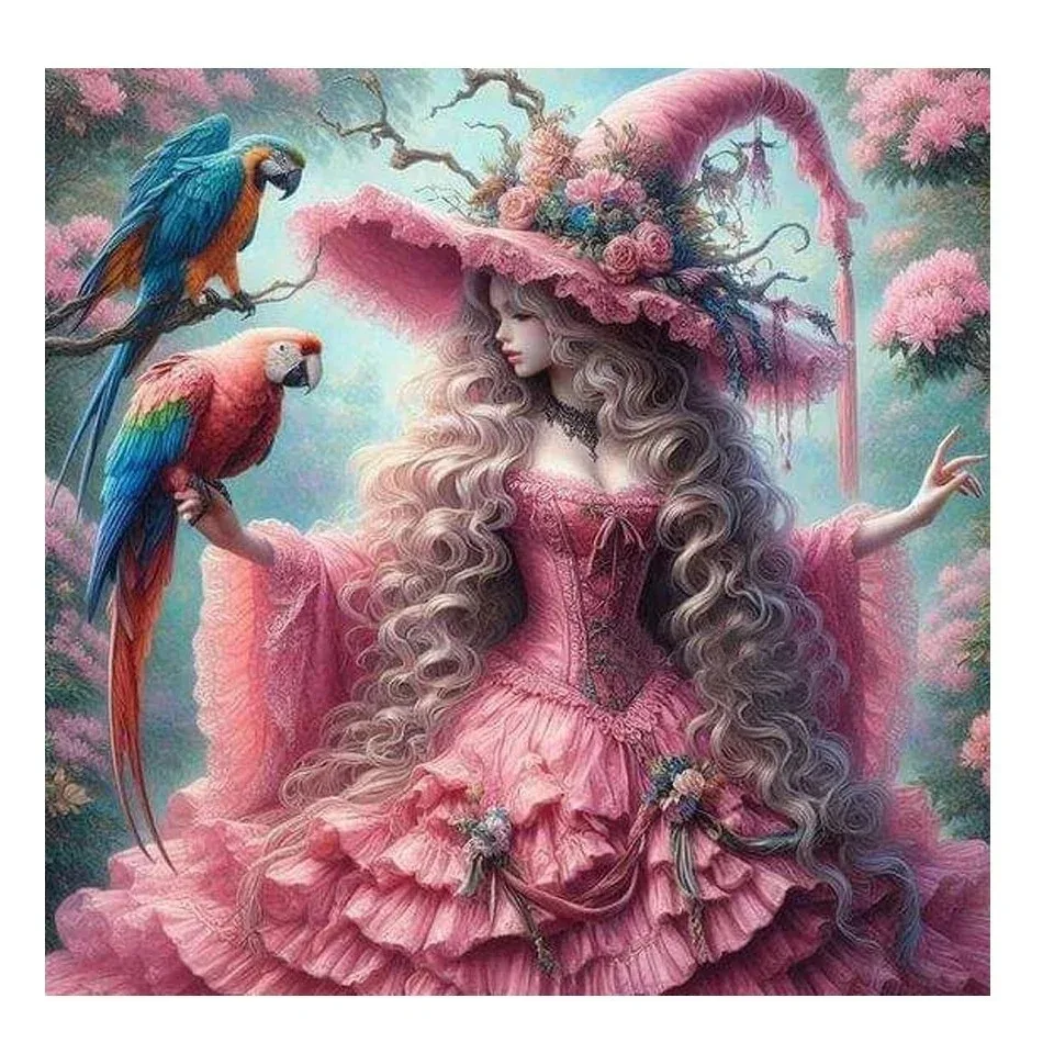 

DIY Oil Painting By Numbers Kit Beautiful Vintage Woman New Pictures By Numbers Home Decor Holiday Gifts