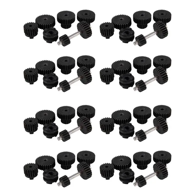 

WOTT-8 Set Metal Gears With 370 Motor For WPL Speed Change Gear Box For B1 B24 B16 B36 C24 1/16 4WD 6WD Rc Car,B