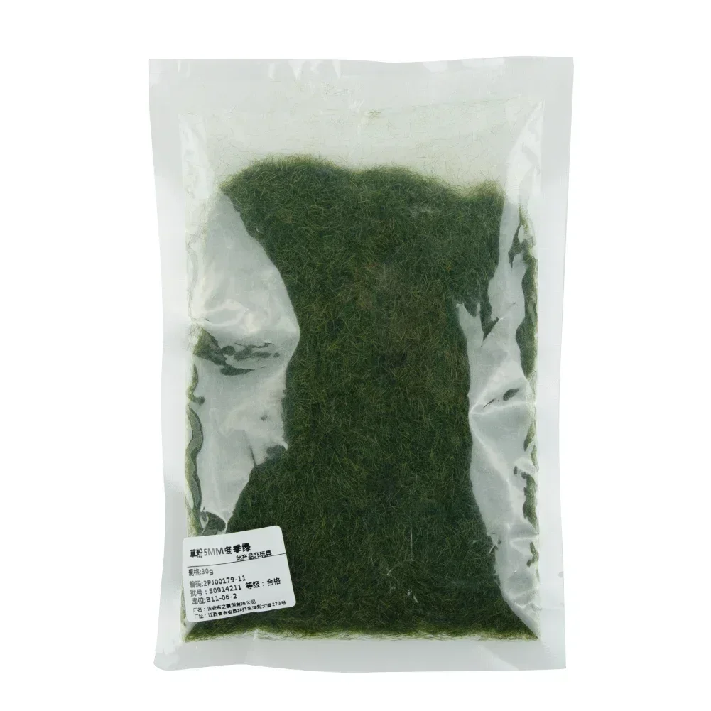 30g/bag Miniature Scene Model Materia Turf Flock Lawn Nylon Grass Powder STATIC GRASS 5MM Modeling Hobby Craft Accessories