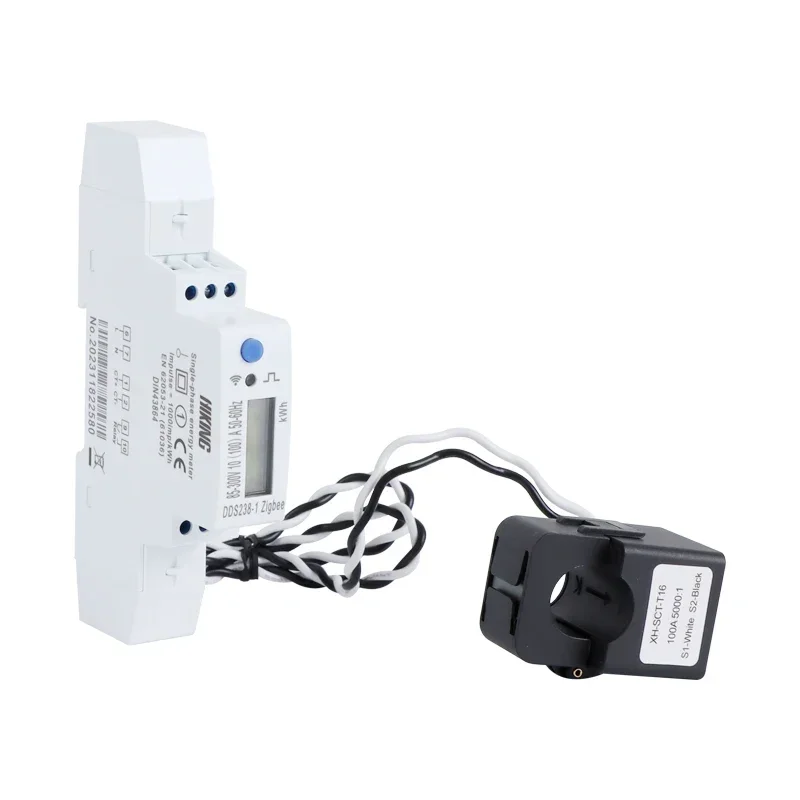 2026 Clamp CT 100A  Compatible with Home Assistant Zigbee Type Single Phase Smart Energy  Meter Zigbee Switch