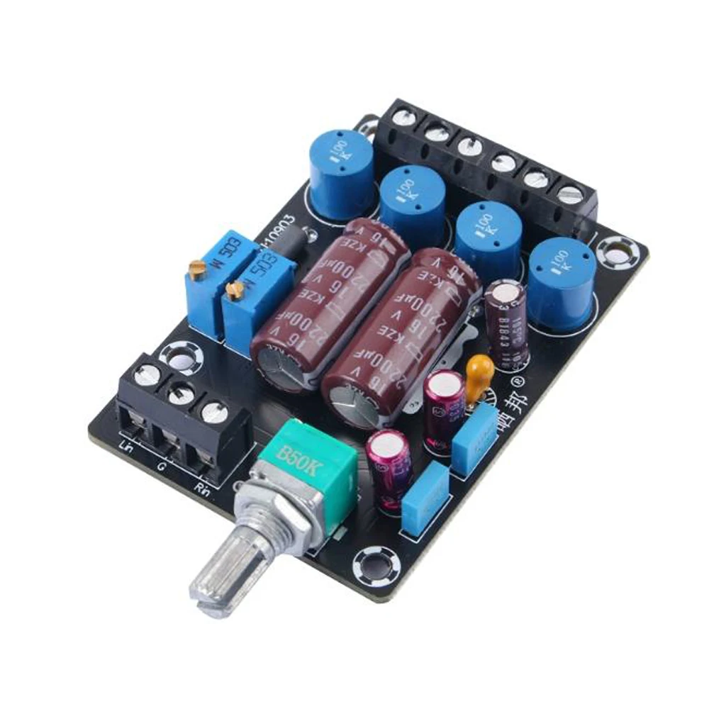 DLHiFi Mini Class T TA2024 15W + 15W DC 12V Full Frequency HiFi Audio Digital Amplifier Board For Car Computer