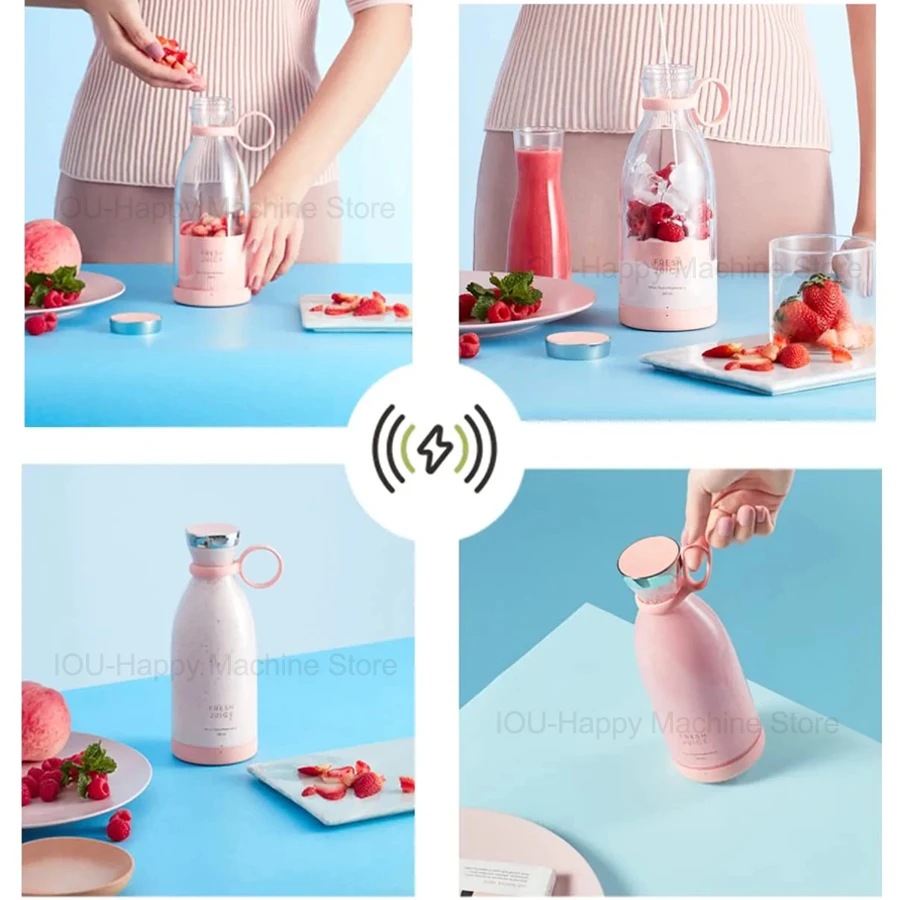 휴대용 Usb 미니 전기 믹서기, 과일 블렌더, 밀크 쉐이크, 다기능 주스 메이커