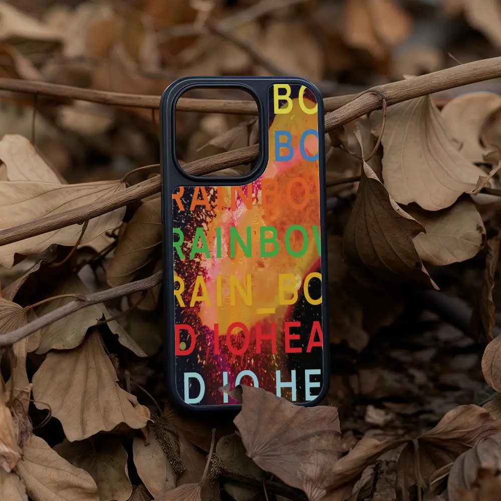 

Чехол для телефона Radioheads для iPhone 17, 16, 15, 14, 13, 12, Pro Max Plus, черная рамка, акриловый твердый корпус из углеродного волокна