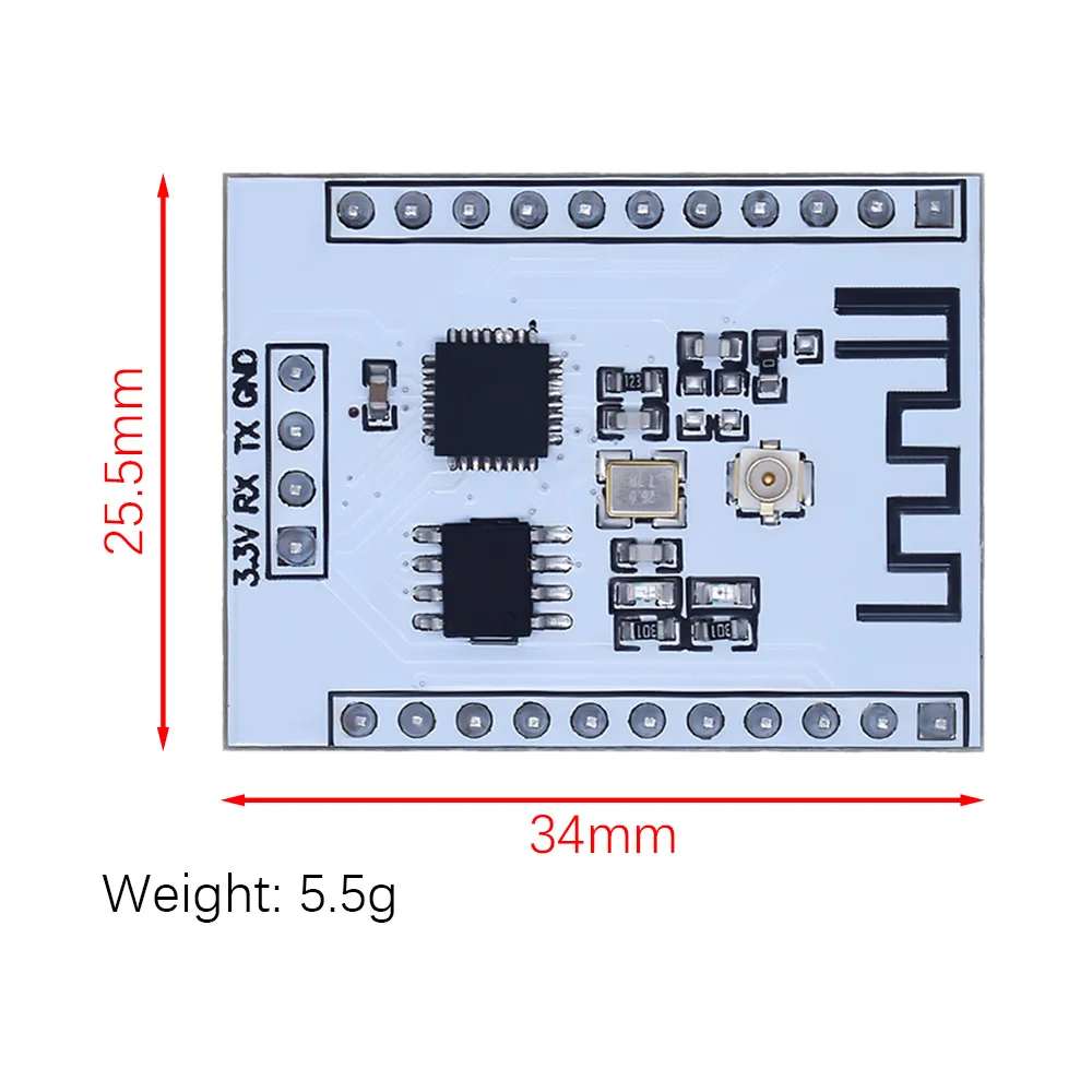 ESP8266 Serial Port Module Send Receive IO Lead Out WIFI Wireless Transceiver ESP-201 With IPX Antenna