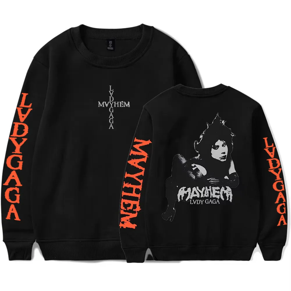 Lady Gaga Mayhem Album Hoodie Men/Women Clothing Long Sleeve Hip Hop Streetwear Unisex Sudaderas 2025 New Fashion Print Pullover