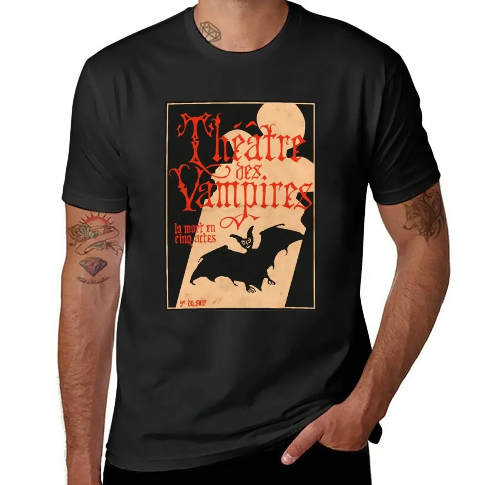 Man clothes plus size t shirts men New Théatre des Vampires Poster Interview with the Vampire Fanart T-Shirt oversized harajuku