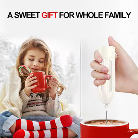 Handheld Mini Mixer Frother Baking Starter Automatic Coffee Milk Foaming Maker Kitchen Whisk Tools Housewarming Party Gift Idea