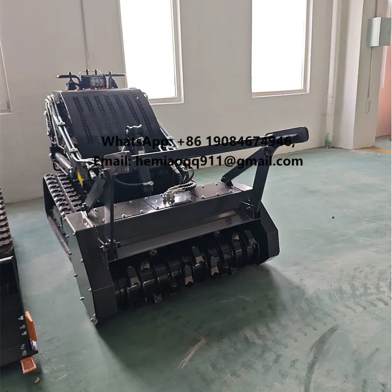 Free Shipping Mini 4WD Crawler Skid Steer Track Loader High Performance Grapple Economical Small Skid Loader Core Engine