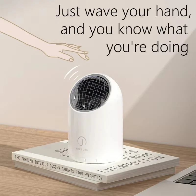 2L Desktop Induction Trash Can, Cute Mini Size with High Value Home Use Big Caliber Light-luxury High-end, Touchless Garbage Bin