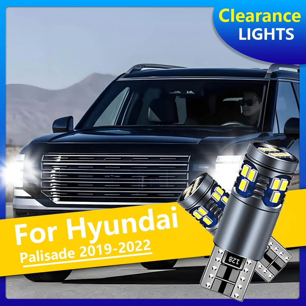 

2PCS Super Bright Car LED Clearance Light T10 Canbus No Error Car Light LED Bulbs For Hyundai Palisade 2019 2020 2021 2022