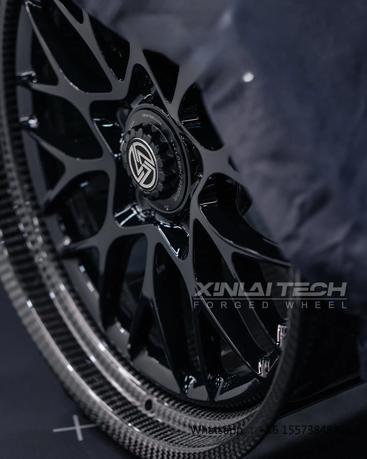 2-piece Forged Carbon Fiber Wheel Gloss Matte Black 5x112 5x114.3 5x120 Carbon Fiber Forged Wheels 18 19 20 21 22 23 Inch