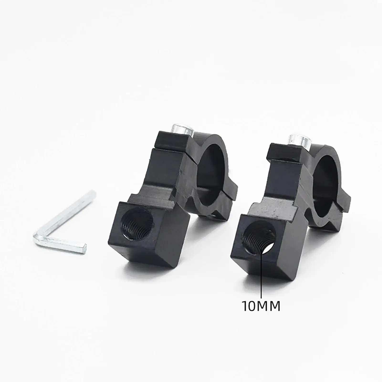 Motorcycle Mirror Mount 2 Pieces Aluminum Alloy Universal Adapter Motorcycle Rearview Mirrors Bracket For Hiking Outdoor Fishing