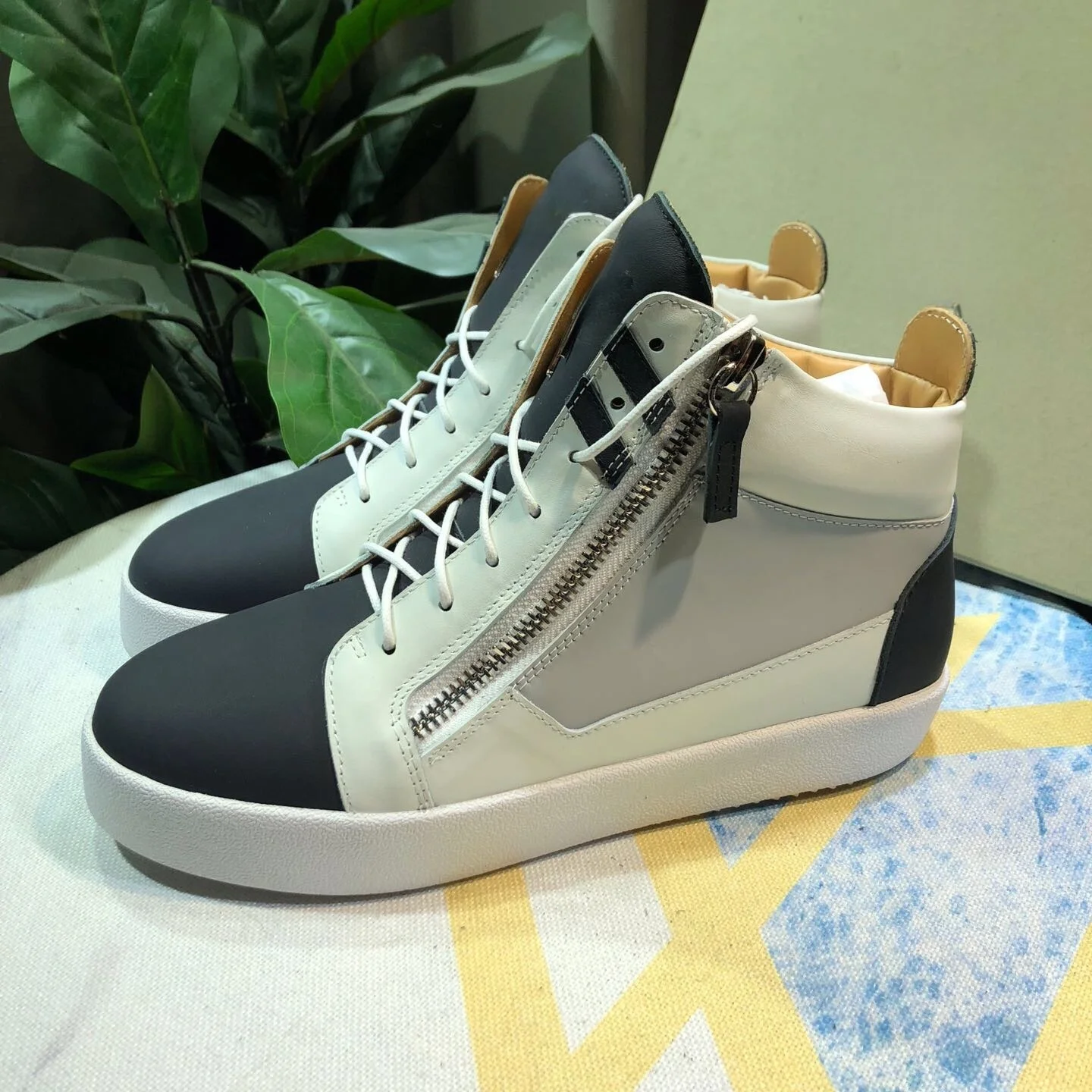 

Top Quality Casual Sneakers for Men Brand Designer Women High-top Tennis shoes 35-48 Luxury Genuine Leather GZ Sports shoes 0605