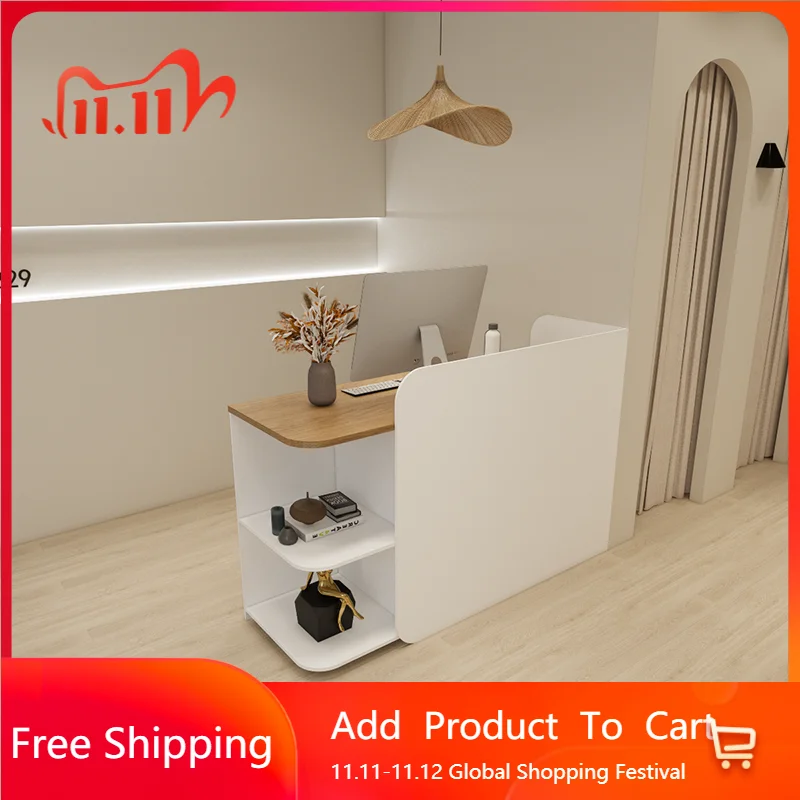 

Postmodern Luxury Bar Counter Cashier Counter Beauty Salon Reception Desk Small Service Mueble De Recepción Chinese Furniture