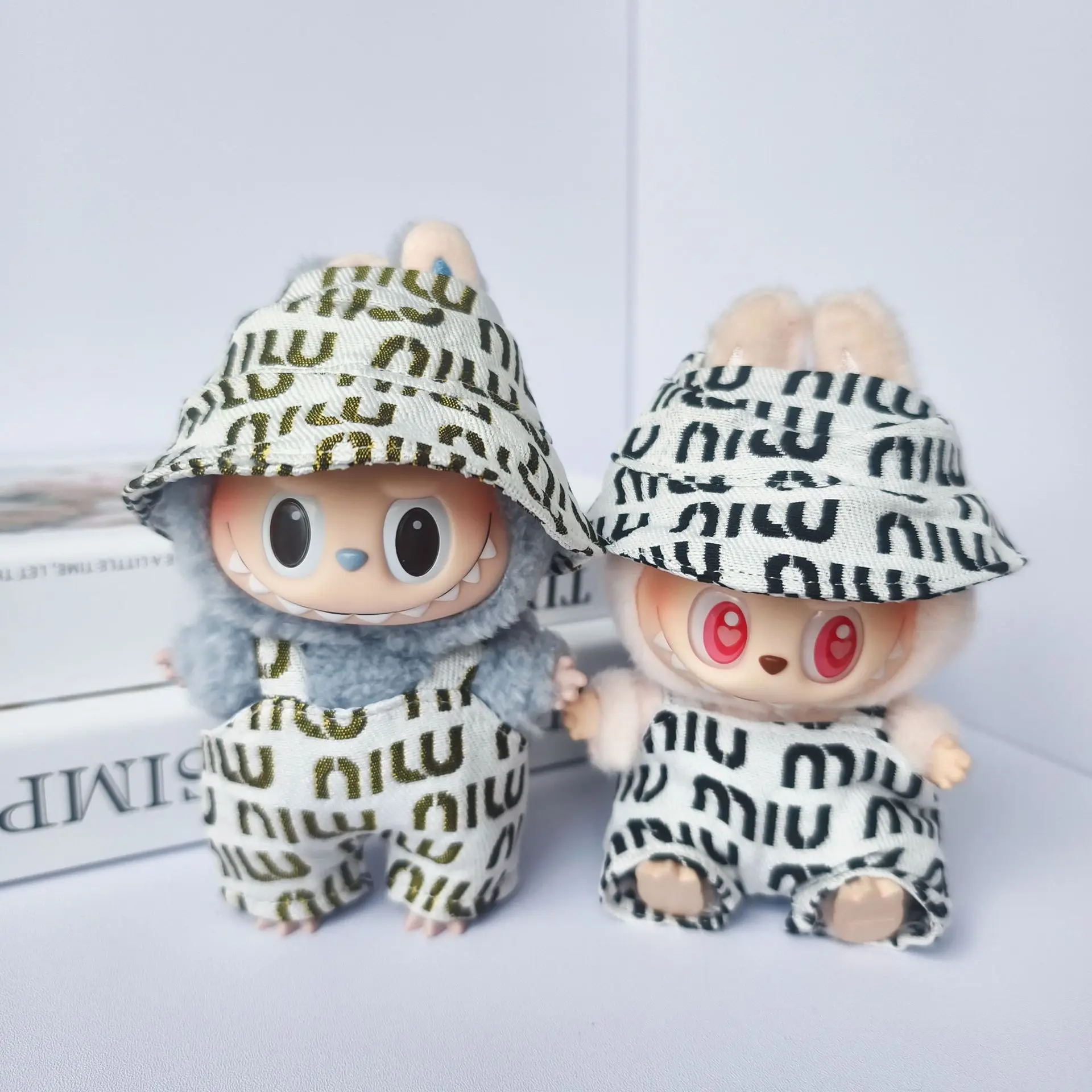 

Без куклы, для куклы Labubu V1 V2 V3, одежда, модная толстовка и штаны, комплект, корейский идол, модная кукольная одежда «сделай сам», аксессуары, игрушка в подарок