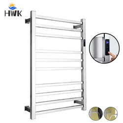 Chrome Electric Towel Rail.Hidden/Exposed Cable Electric Heated Towel Rack.Smart Towel Dryer.Stainless Steel Towel Radiator.