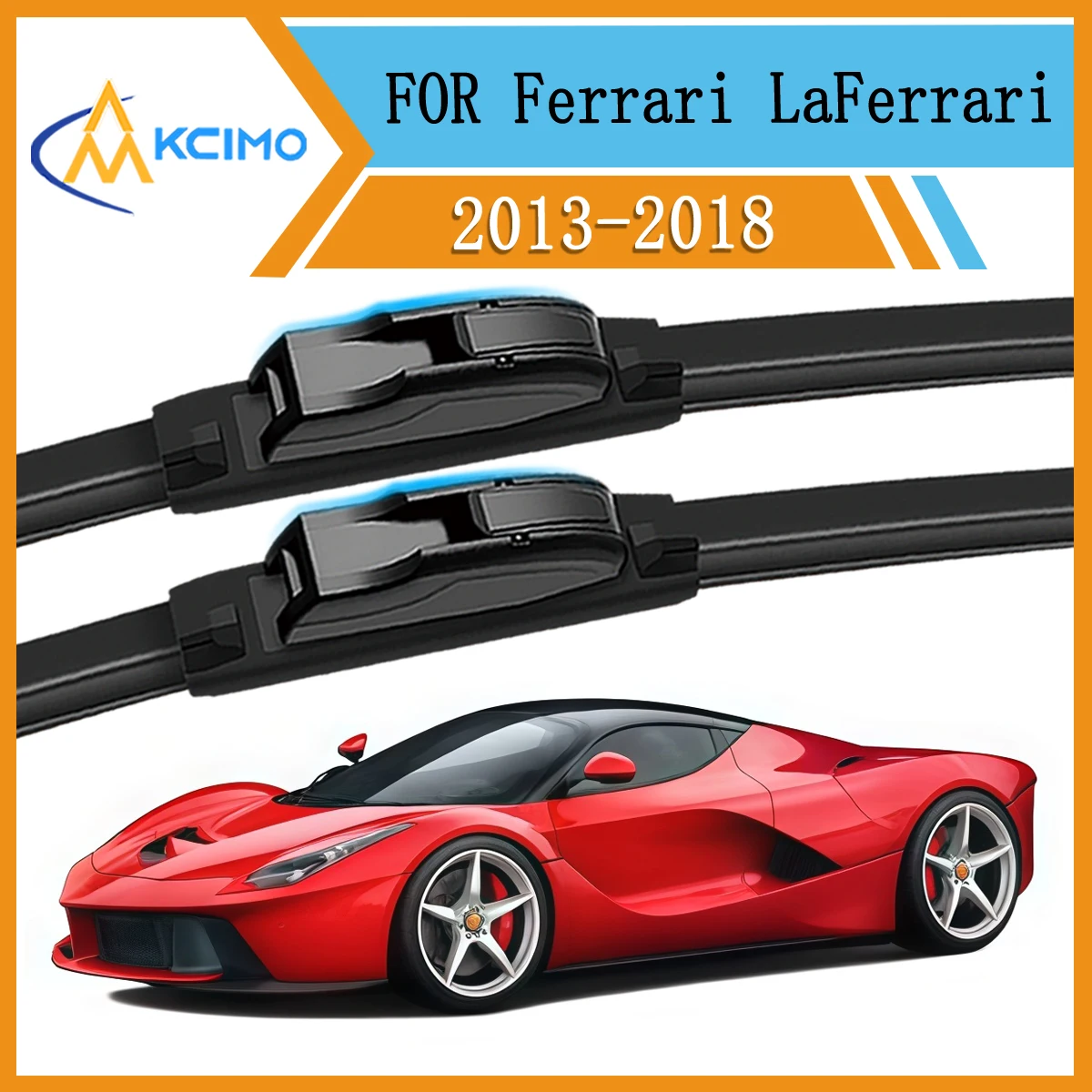 

Quiet Clean Windshield Wipers For Ferrari LaFerrari F150 2013-2018 All-Season Performance Wiper Blades Pair of 2 Easy Install