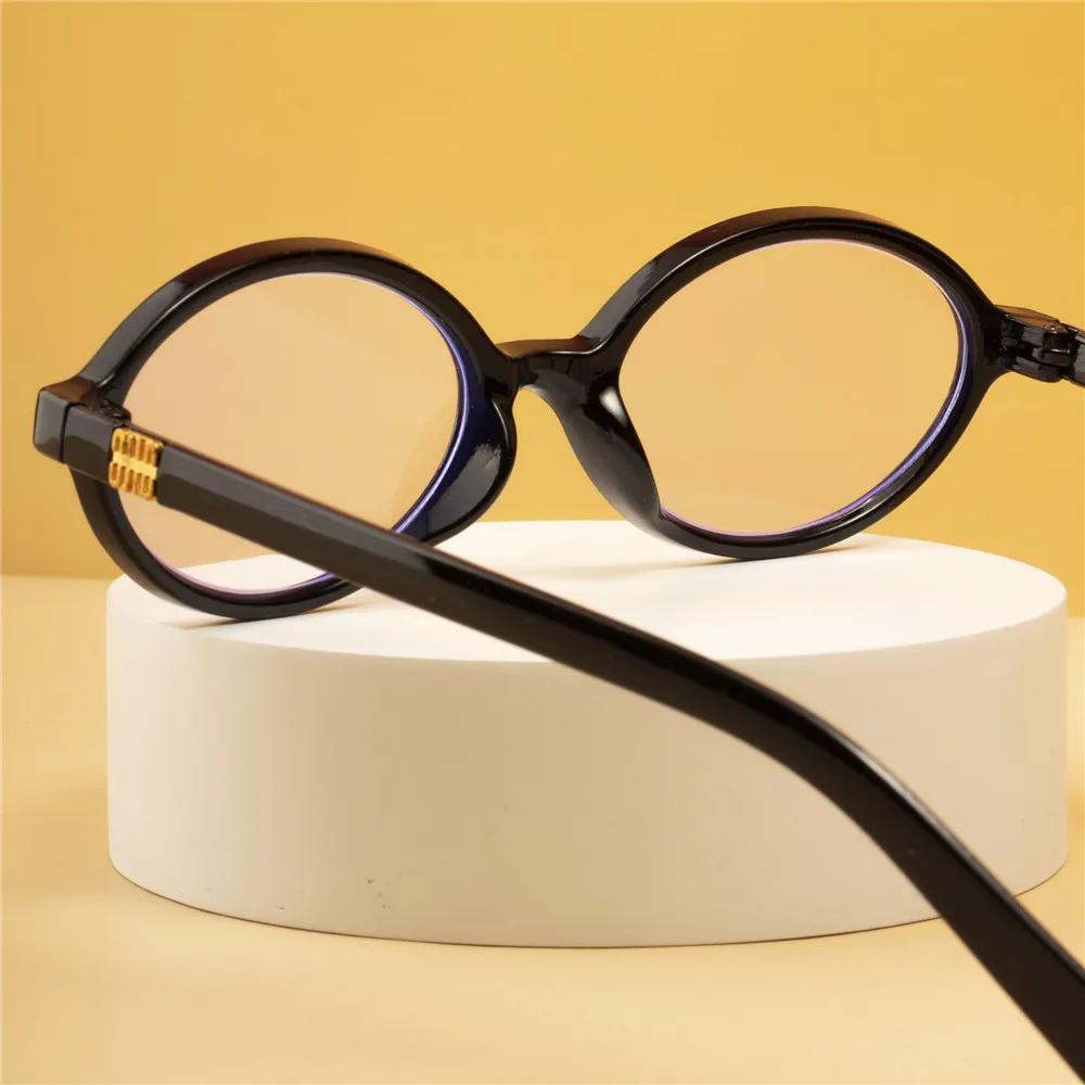 Gafas de lectura ovaladas pequeñas a la moda para hombres y mujeres, gafas ultraligeras de visión de lejos, prescripciones de presbicia de moda Unisex