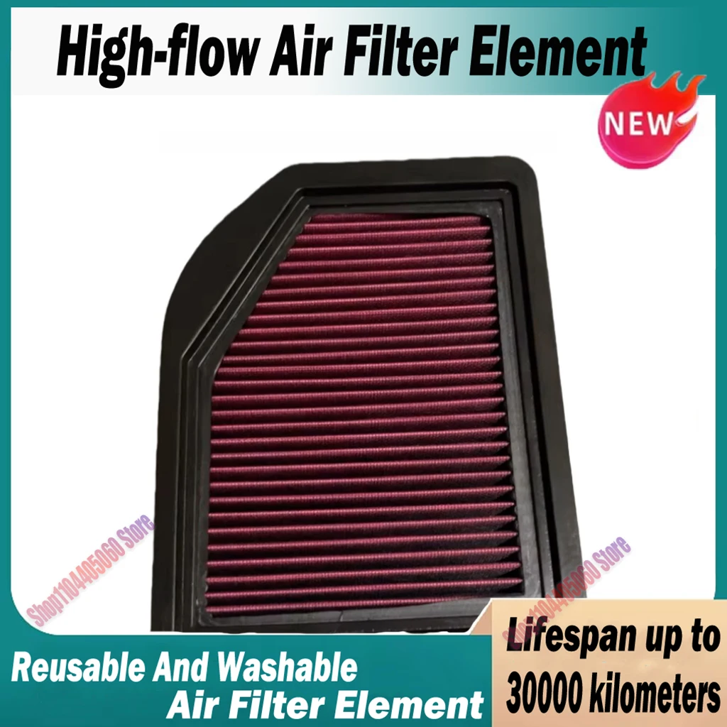 Car High Flow Air Filter For Honda CR-V LX EX EX-L Touring 2.4 Engine only 2012 2013 2014 17220-R5A-A00 Washable Reusable