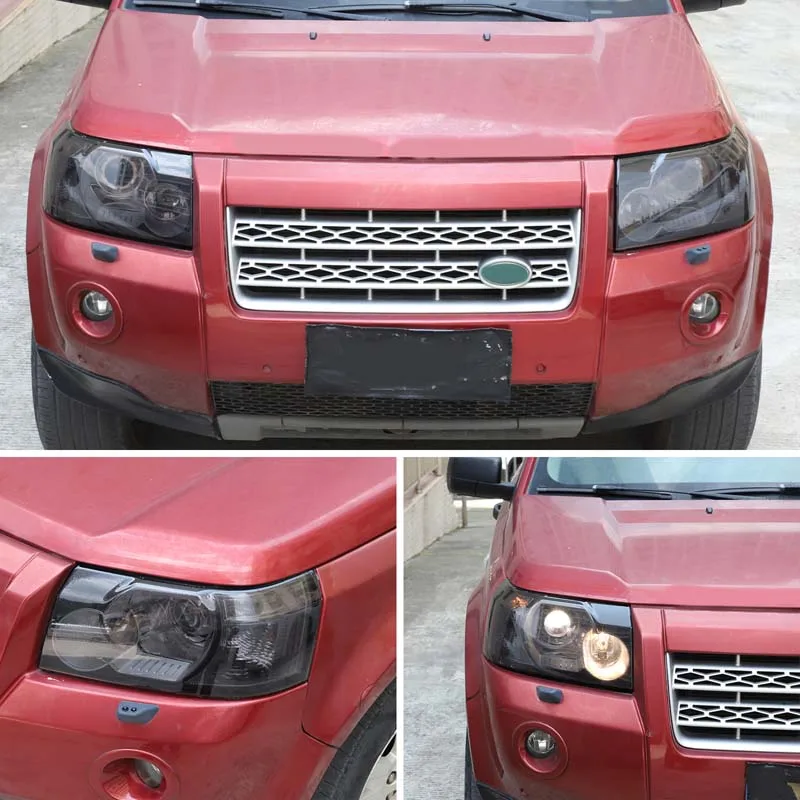 

Для Land Rover Freelander 2 2007-2015 ТПУ черный желтый автомобильные передние и задние фары передняя противотуманная фара пленка наклейка аксессуары