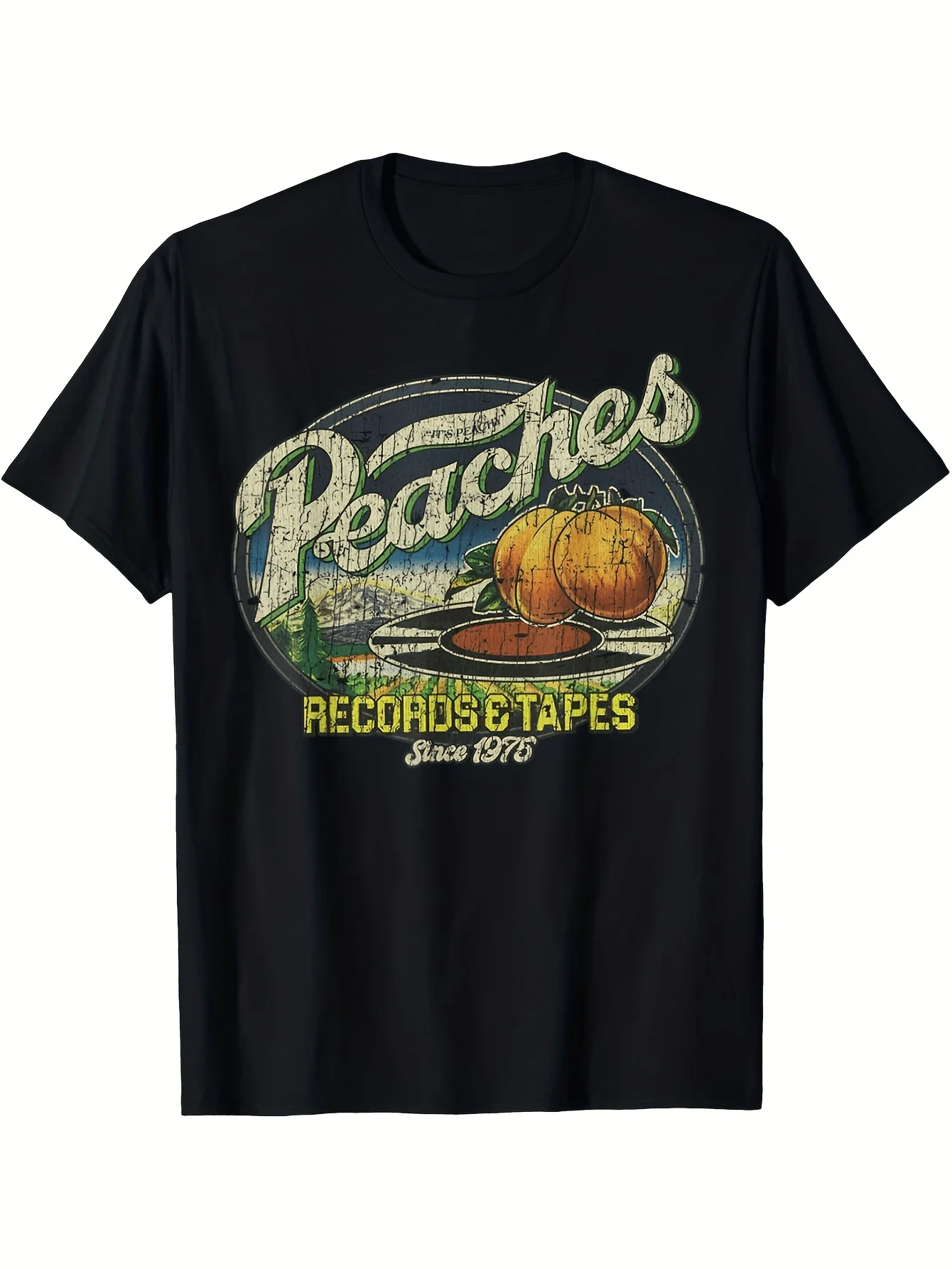 

Футболка Peaches Records & Tapes 1975 года, мягкая и дышащая, на все сезоны и хорошая посадка, удобная, для отдыха, спорта, Хэллоуина