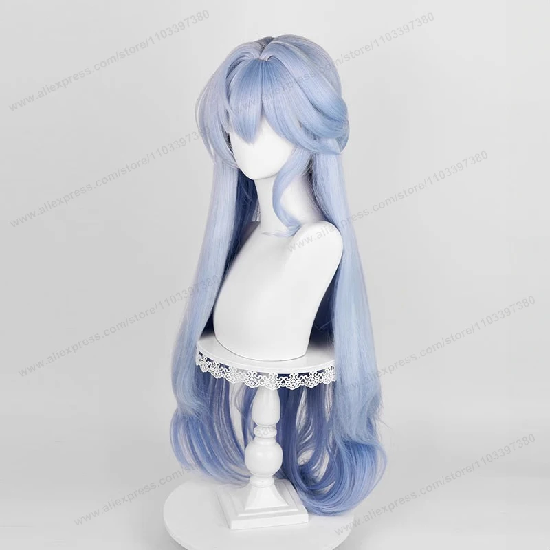 Parrucca Cosplay Robin 96cm lungo blu sfumato capelli donna HSR parrucche sintetiche resistenti al calore per feste di Halloween