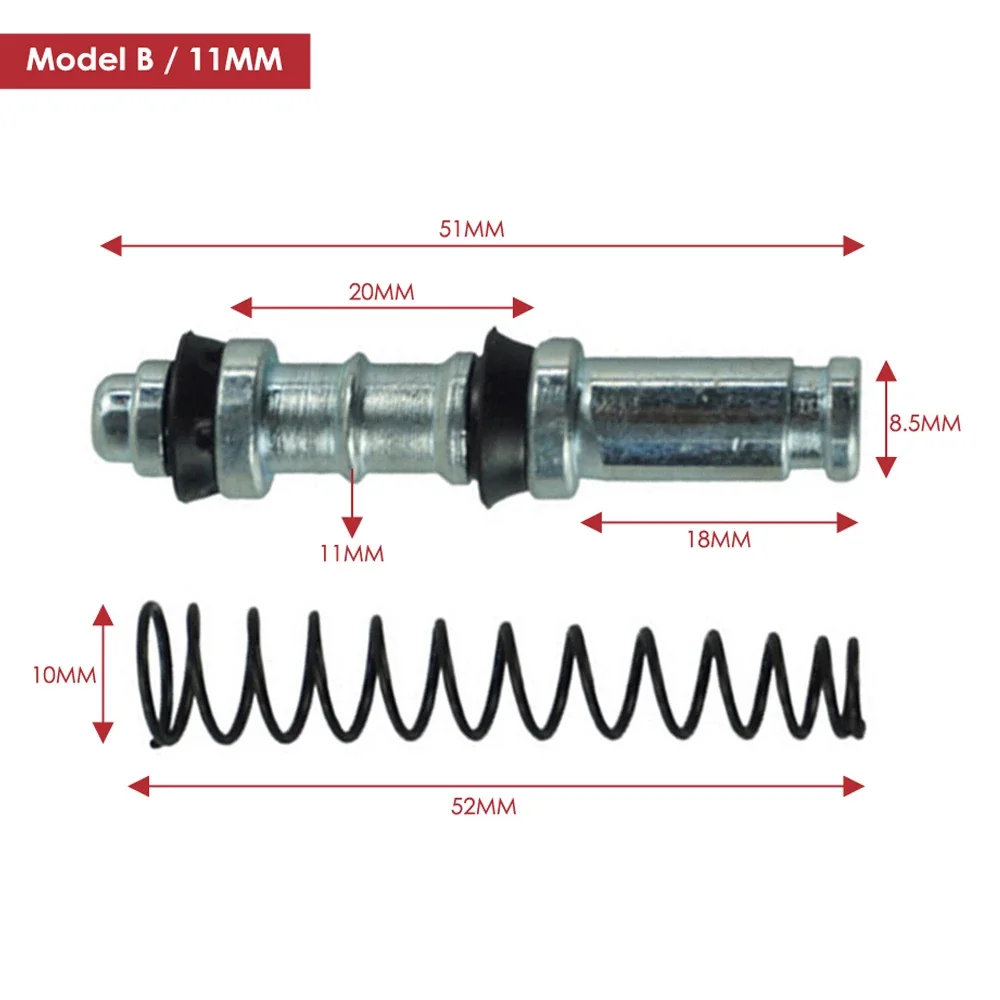 1 مجموعة دراجة نارية مخلب الفرامل أسطوانة رئيسية إصلاح أطقم 14 مللي متر 12.7 مللي متر 11 مللي متر المكبس المكبس إصلاح أطقم أسطوانة رئيسية الحفارات إصلاح #3