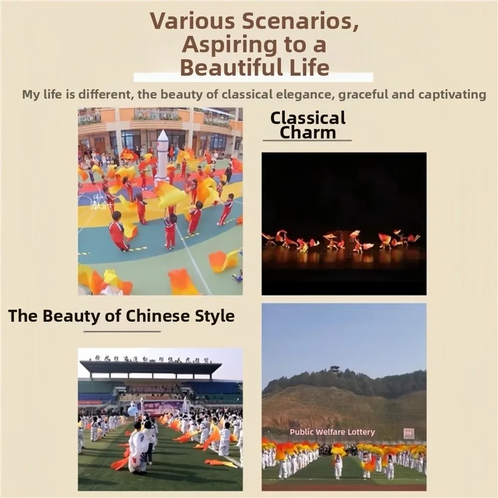 

Градиентный цветной веер для танца живота, длина 100/150 см, разноцветный длинный имитация веера, аксессуары для танцев, инструмент для практики танцовщицы