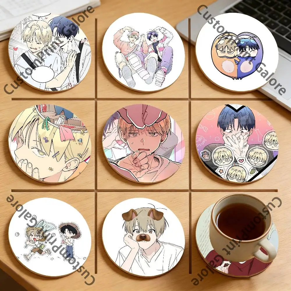 

U-Uyun J-Jinhyeong W-Woojin Heat-Resistant Pine Coasters Lightweight Sturdy for All Drinkware Easy to Clean