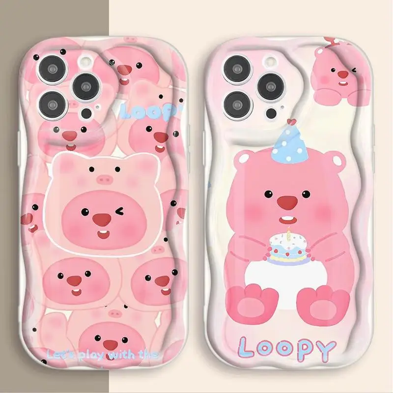 Sanrio L-Looy Phone Case for Apple iPhone XR 14 Plus SE 8 7 15ProMax 11 Pro XS Max 13 Mini 12 Pro Soft Cover