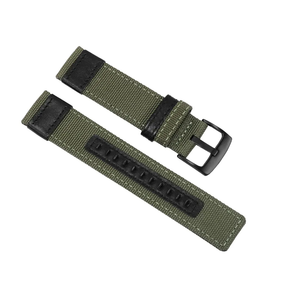 

Canvas Watchstrap Comfortable Replacement Band Strap for Canvas Watchstrap Men Military Green Watch Band Accessories