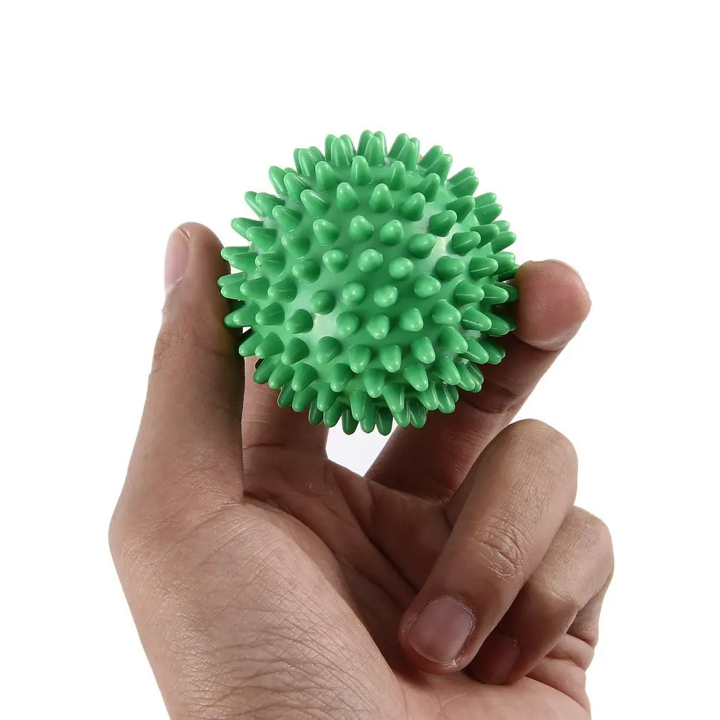 Bola de masaje con púas de alta densidad de PVC, tratamiento para el dolor de pies y la fascitis Plantar, Bola de acupresión para erizo