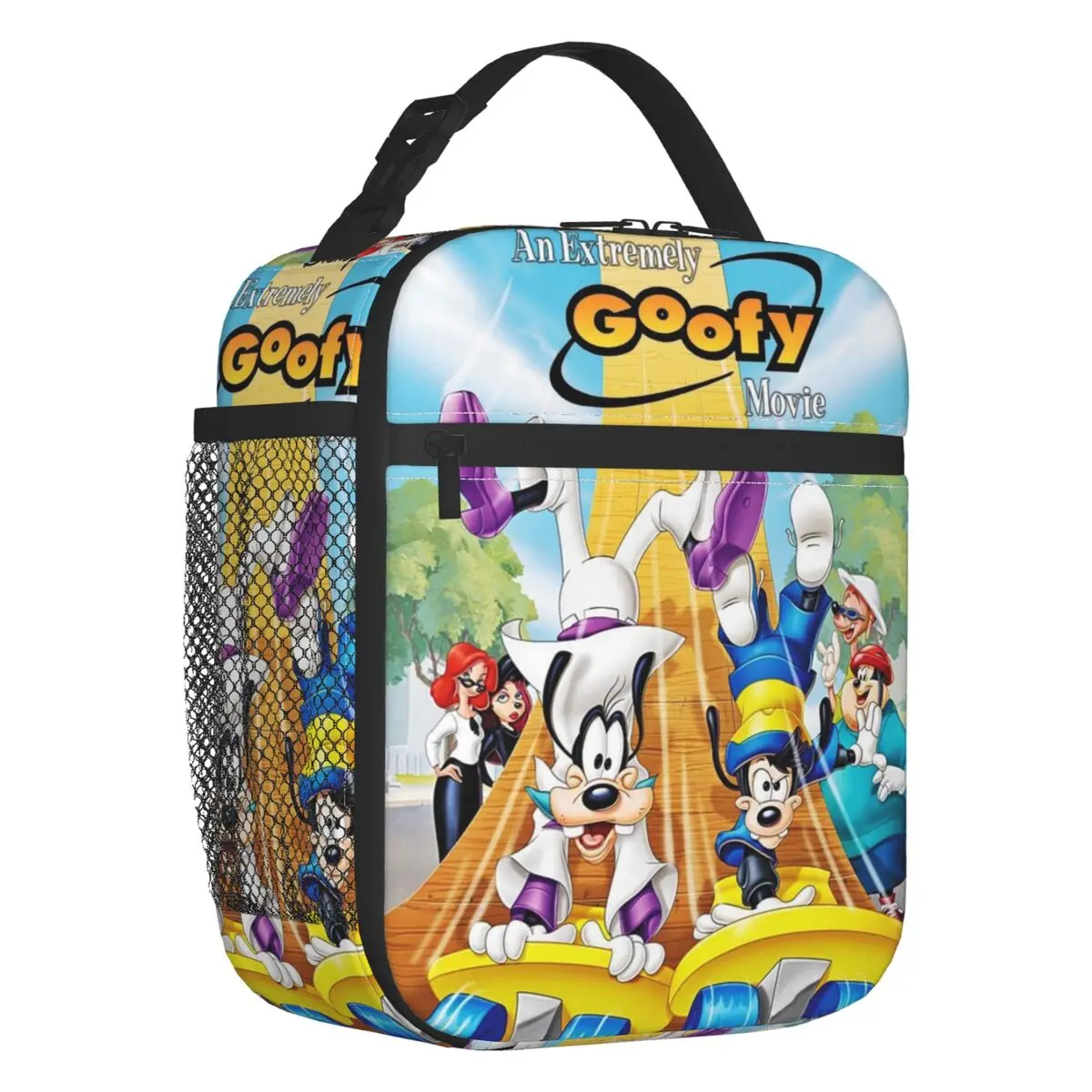 

Custom Goofy Portable Lunch Box Leakproof Classic Cartoon Movie Thermal Cooler Food Insulated Lunch Bag Kids School Children