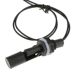 1 Pc interruttore a galleggiante liquido interruttore a galleggiante sensore di rilevamento del livello dell'acqua del fluido 12v 24v 1 PC interruttore sensore a galleggiante orizzontale nero