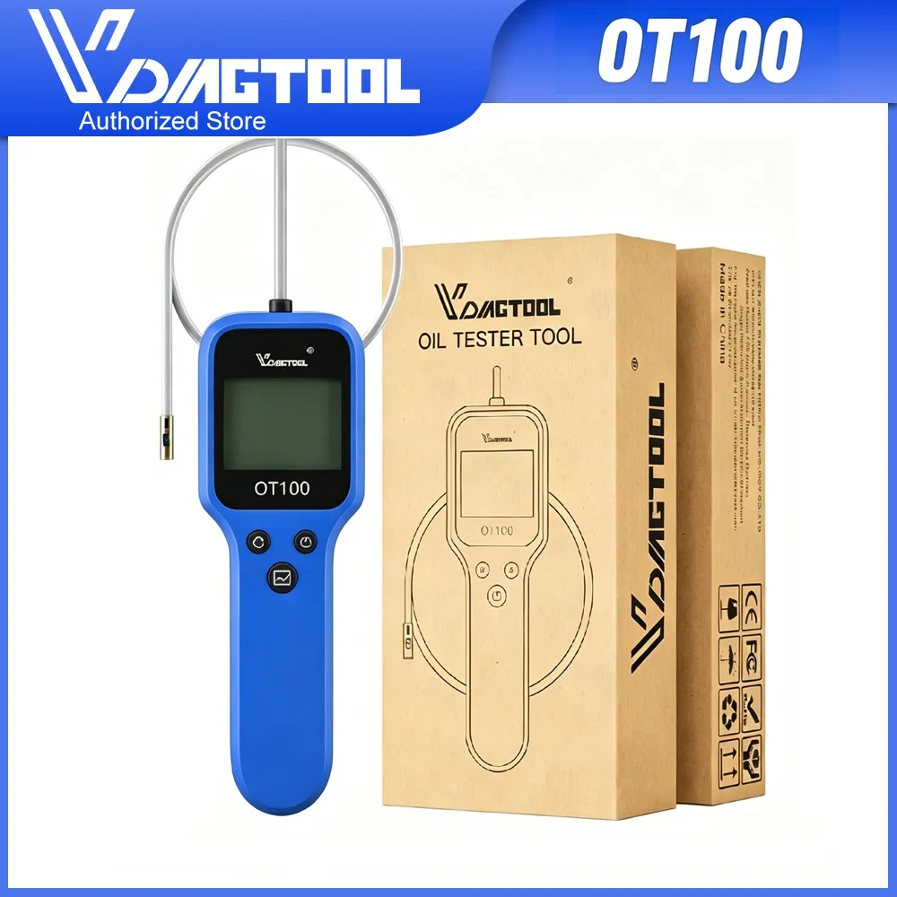 Probador de aceite de motor OT100 para comprobar automático, Detector de calidad del aceite, pantalla LED, analizador de Gas, probador de líquido de frenos, probador de aceite de verificación de inyectar