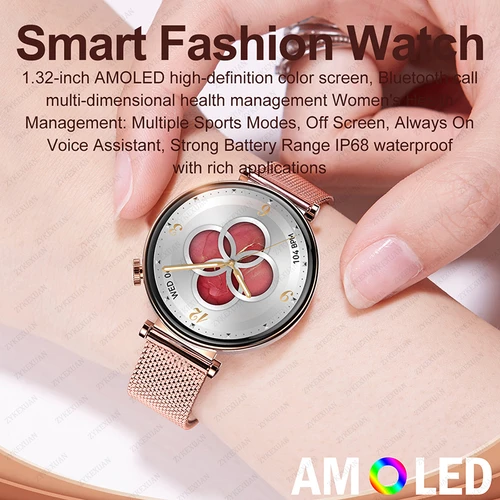 Imagen 2 del producto 2026 nueva moda señora reloj GT5 Mini 40mm mujeres reloj inteligente hombres Bluetooth llamada GPS pista AMOLED NFC Bluetooth llamada smartwatch