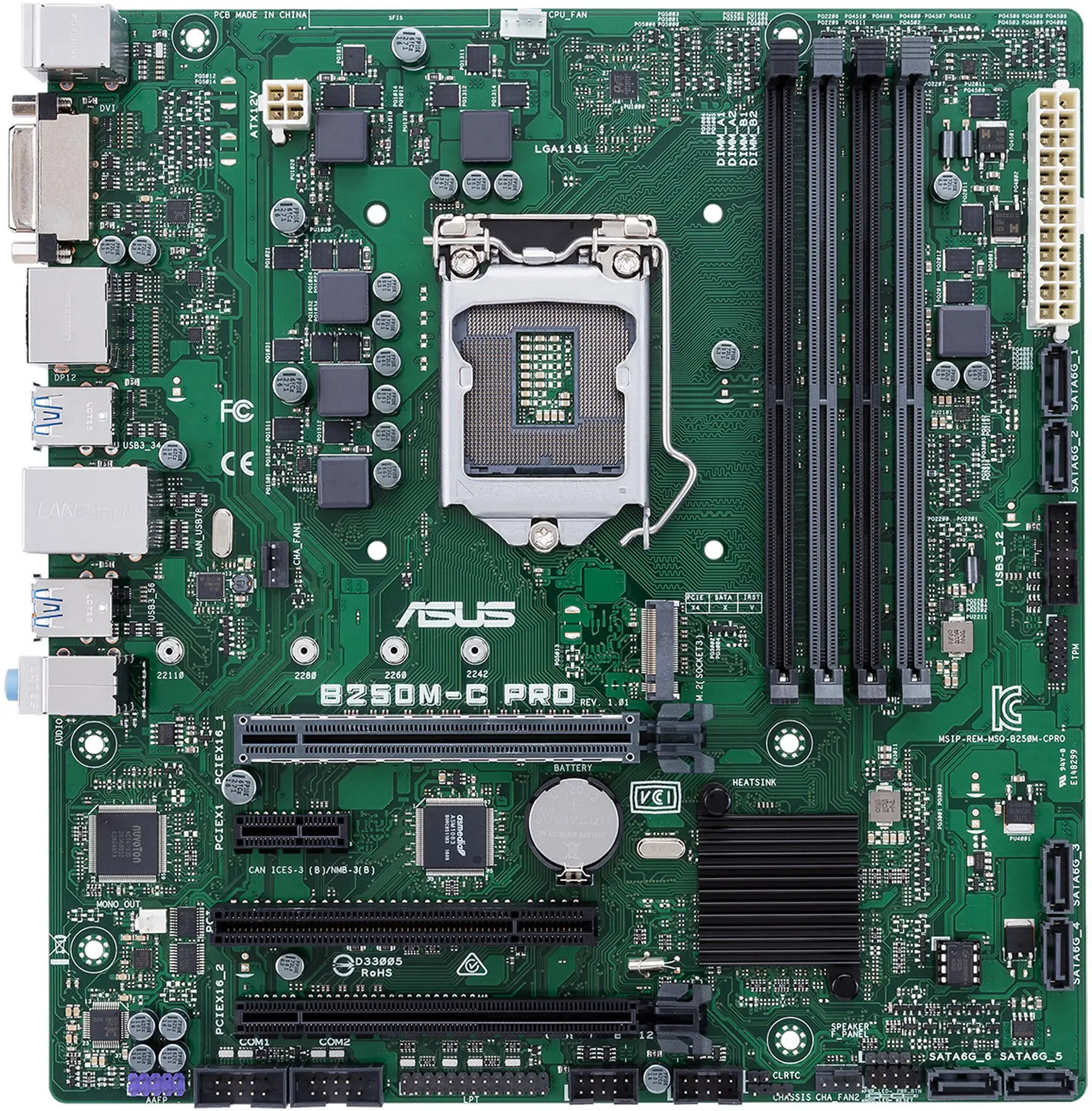 ASUS PRIME B250M-C PRO Motherboard LGA 1151Intel B250 DDR4 64GB M.2 support 6100 6300 6500 7600 7300 7400 6700 cpu