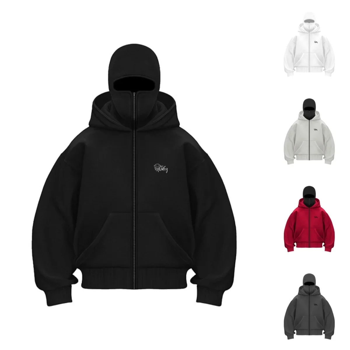 

2025 Spring and Autumn Women's Y2K Gothic Harajuku Winter New Double Hoodie and Sweatshirt Fashion Street Style Men's Sweatshirt