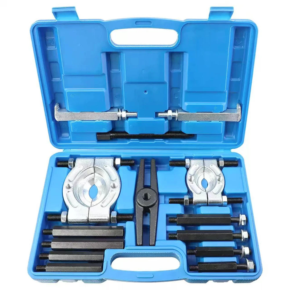 

14Pcs Bearing Puller Set Separator 5 Ton Capacity Wheel Hub Axle Puller Set Pinion Wheel Bearing Removal Kit with 2" and 3" Jaws