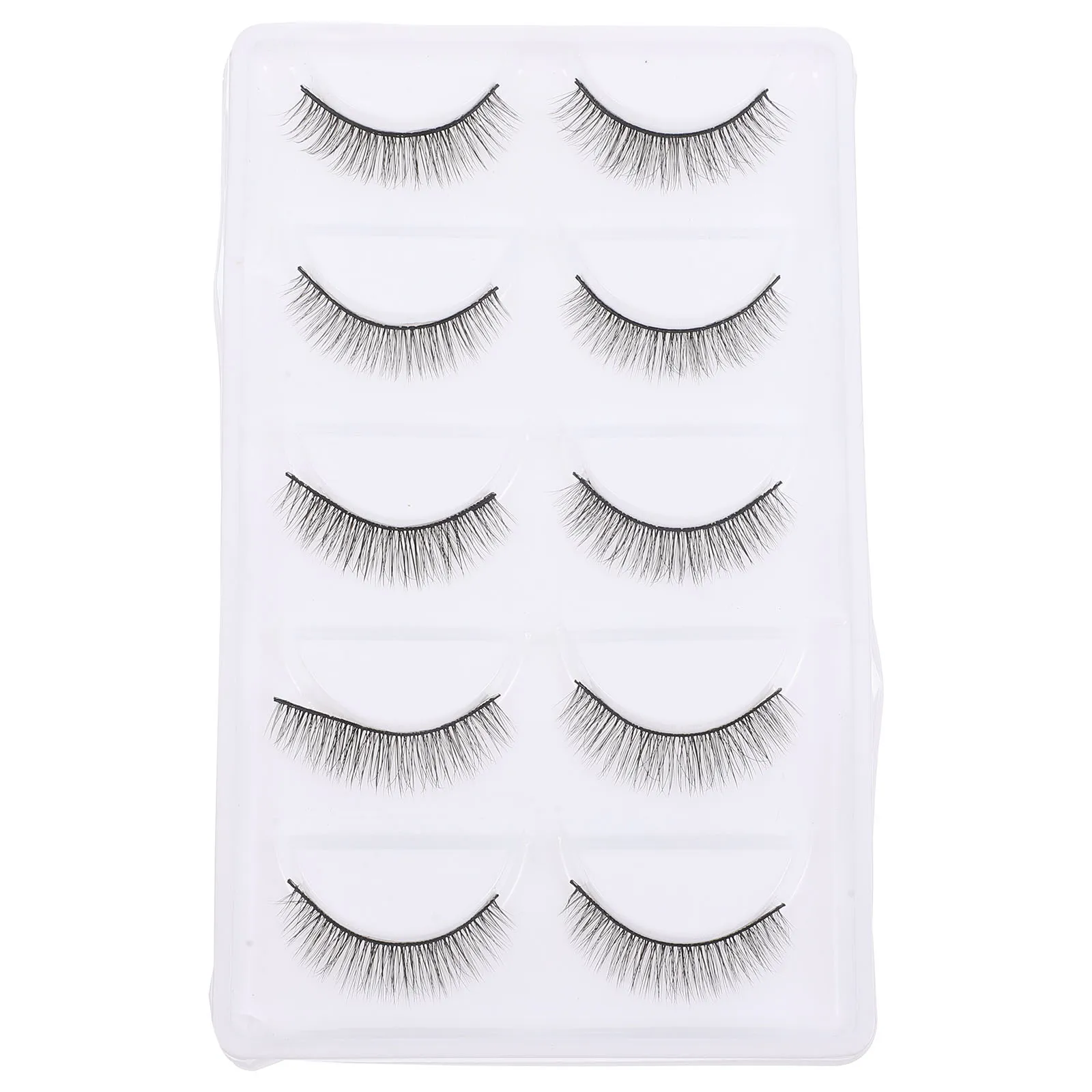 

5 Pairs Fake Eyelashes Long Natural False Lashes for Party Wedding Photo Shoot Night Out Daily Use Top Class Material