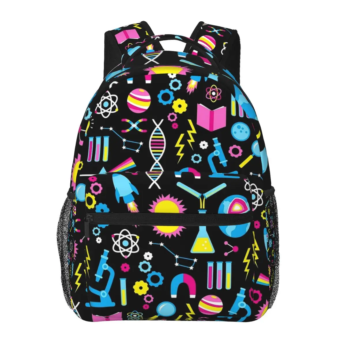 

Science Studies Backpacks Boys Girls Bookbag Students School Bags Cartoon Kids Rucksack Shoulder Bag Large Capacity