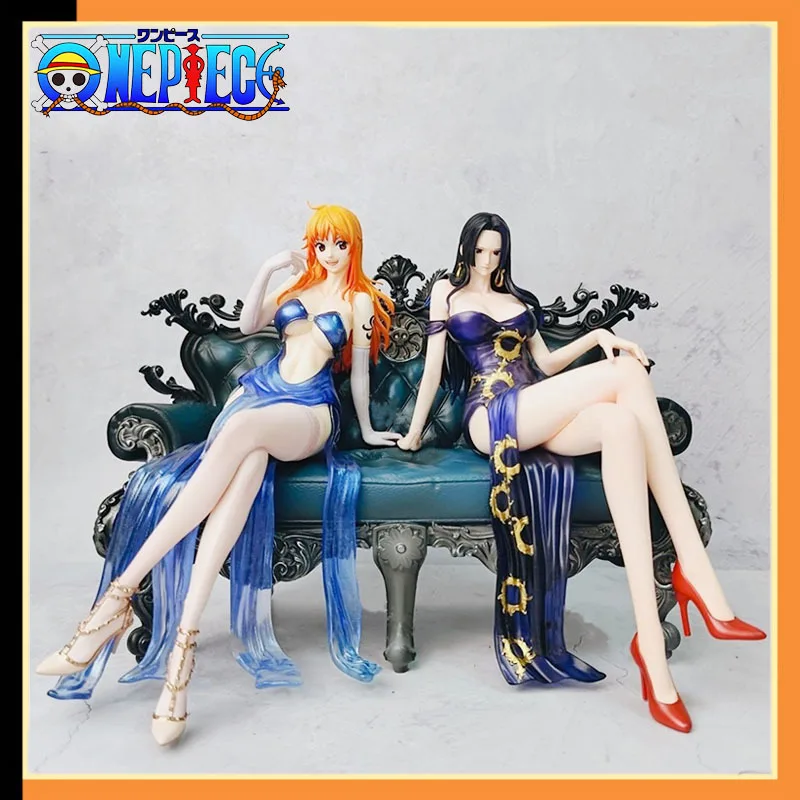 

One Piece Anime Figure Nami Action Figure Suit Thug Series Boa Hancock Sexy Figurine Gk Pvc Statue Model Beauty Toy Gift