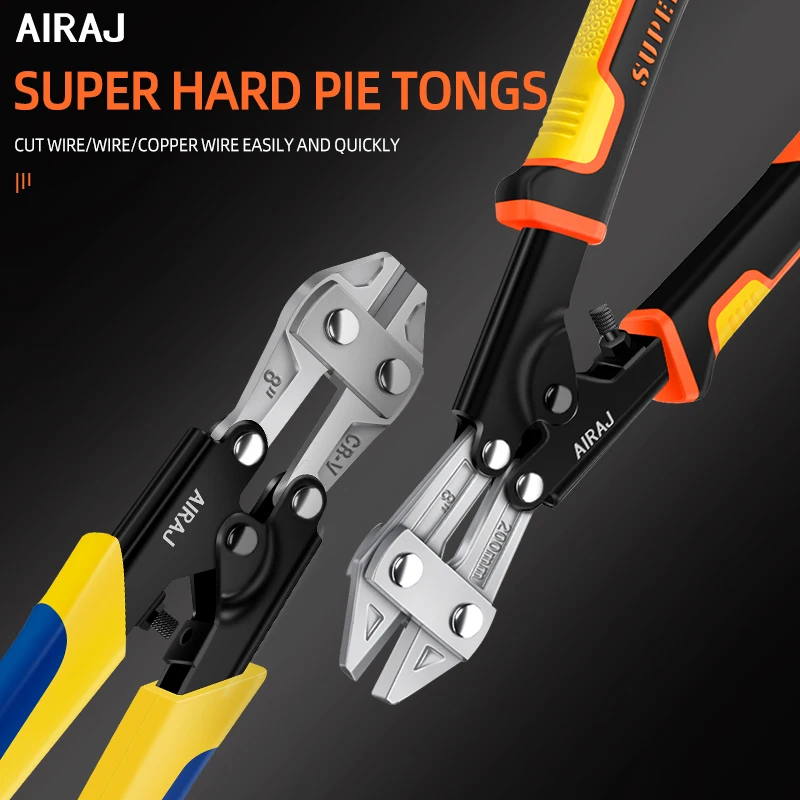 AIRAJ 8inch Wire Cutters Steel Pliers Manual Wire Pliers Heavy-duty Professional Wire Pliers Labor-Saving Durable Hardware Tools image 4
