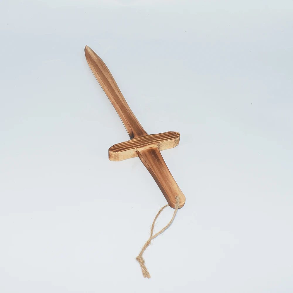 Jouet épée en bois de 40CM pour garçons, 3 pièces, accessoires de Collection d'épée en plein air, accessoires de spectacle de Cosplay, cadeaux d'anniversaire pour enfants