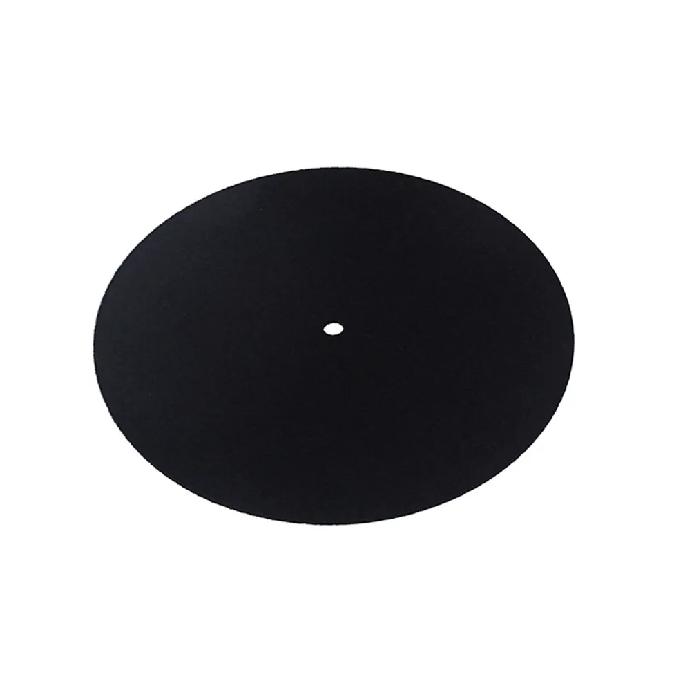 Anti-Static Wool Mat Black Diameter 195mm Turntable Platter Pad Anti-Vibration Vinyl Record Player Platter Mat
